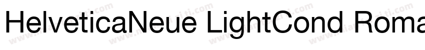 HelveticaNeue LightCond Roman字体转换